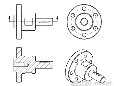 Autocad Mechanical Drawings At PaintingValley.com | Explore Collection ...