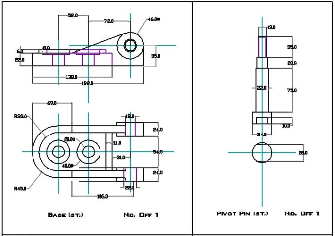680x479 Draw Any Autocad Mechanical Drawings For You - Mechanical Drawing