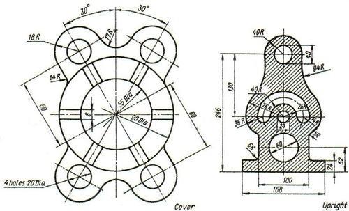 500x303 Mechanical Drawing In Ramamurthy Nagar, Bengaluru - Mechanical Drawing