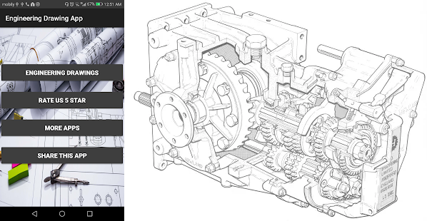 598x310 Engineering Drawing App Technical,civil,mechanical Apk Download - Mechanical Engineering Drawing