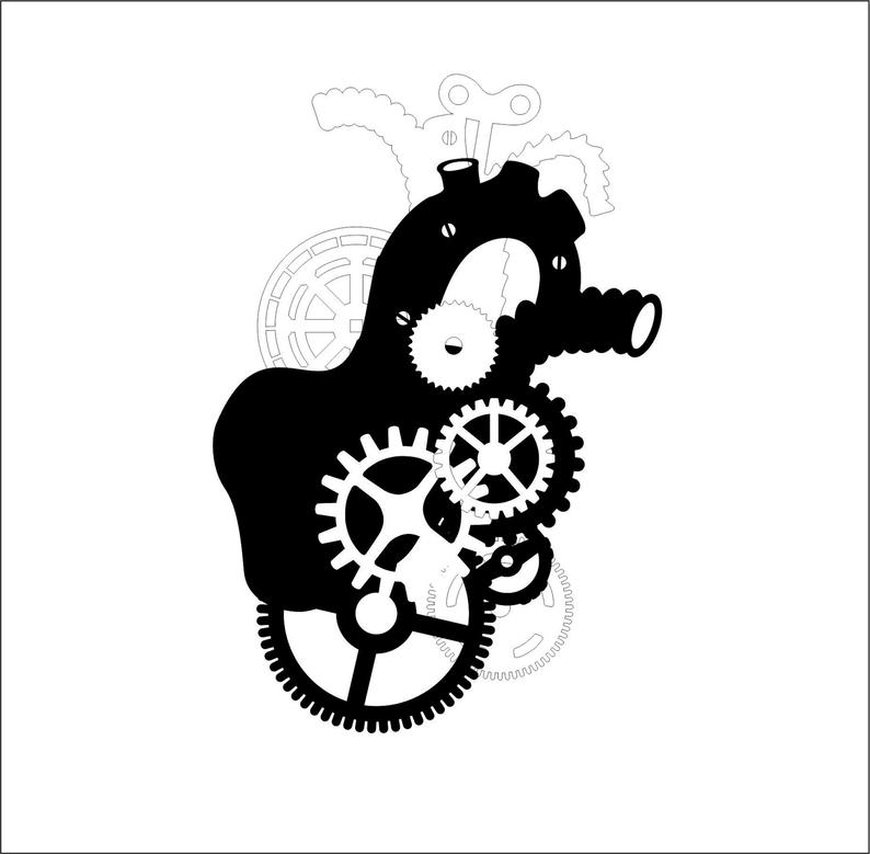 794x779 Mechanical Heart Etsy - Mechanical Heart Drawing
