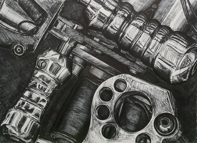 650x473 Btec Art Blog Group - Mechanical Tools Drawing
