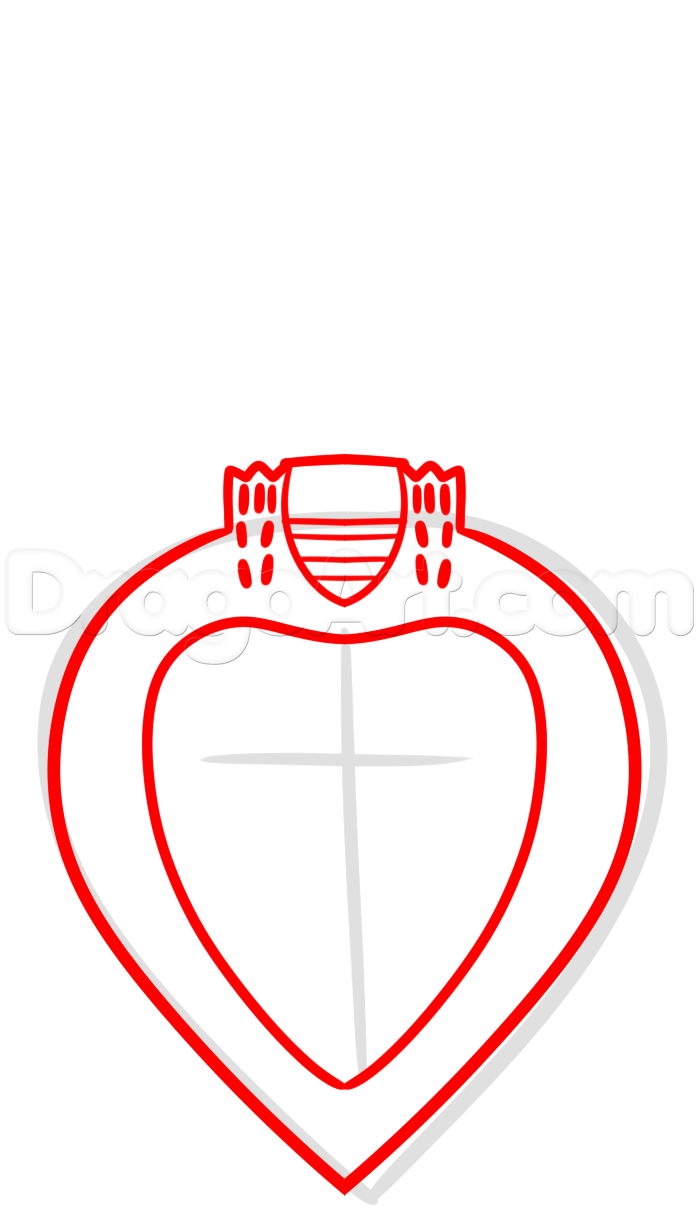 699x1212 drawing the purple heart medal, step - Medal Drawing
