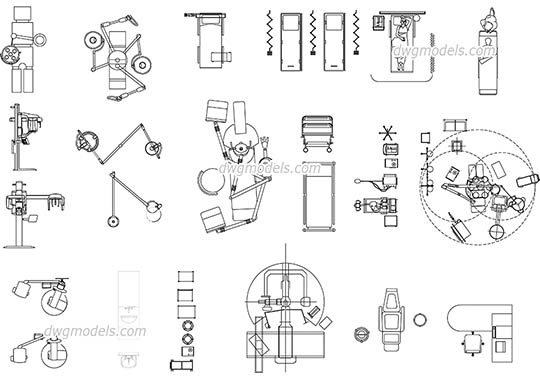 540x380 medical equipment dwg, free cad blocks download - Medical Equipment Drawing