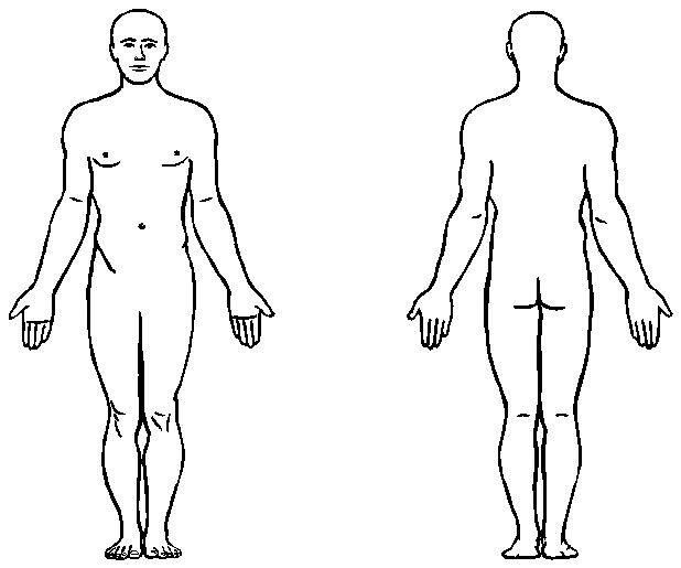 618x515 Human Body Anatomy Outline Printable For Kids - Medical Human Body Outline Drawing