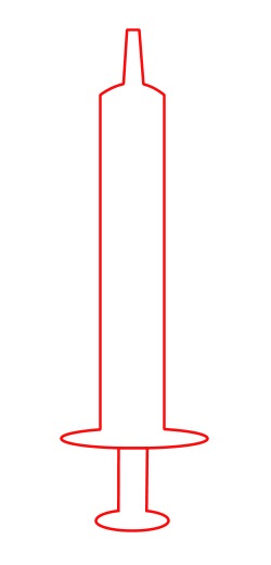 250x520 drawing a medical cartoon instrument - Medical Needle Drawing