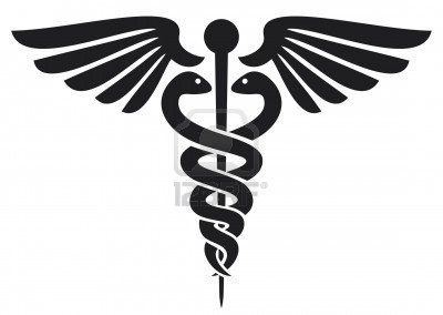 400x284 caduceus medical symbol emblem for drugstore or medicine, medical - Medical Symbol Drawing