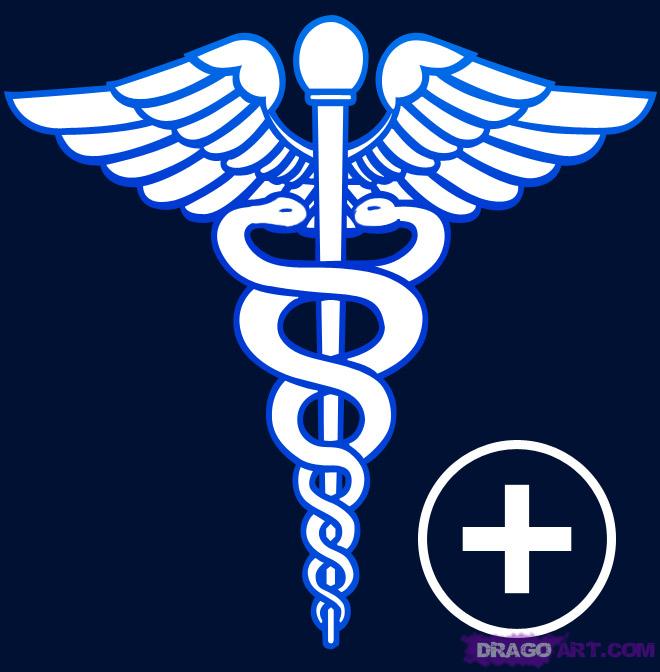 660x672 how to draw a caduceus, step - Medical Symbol Drawing