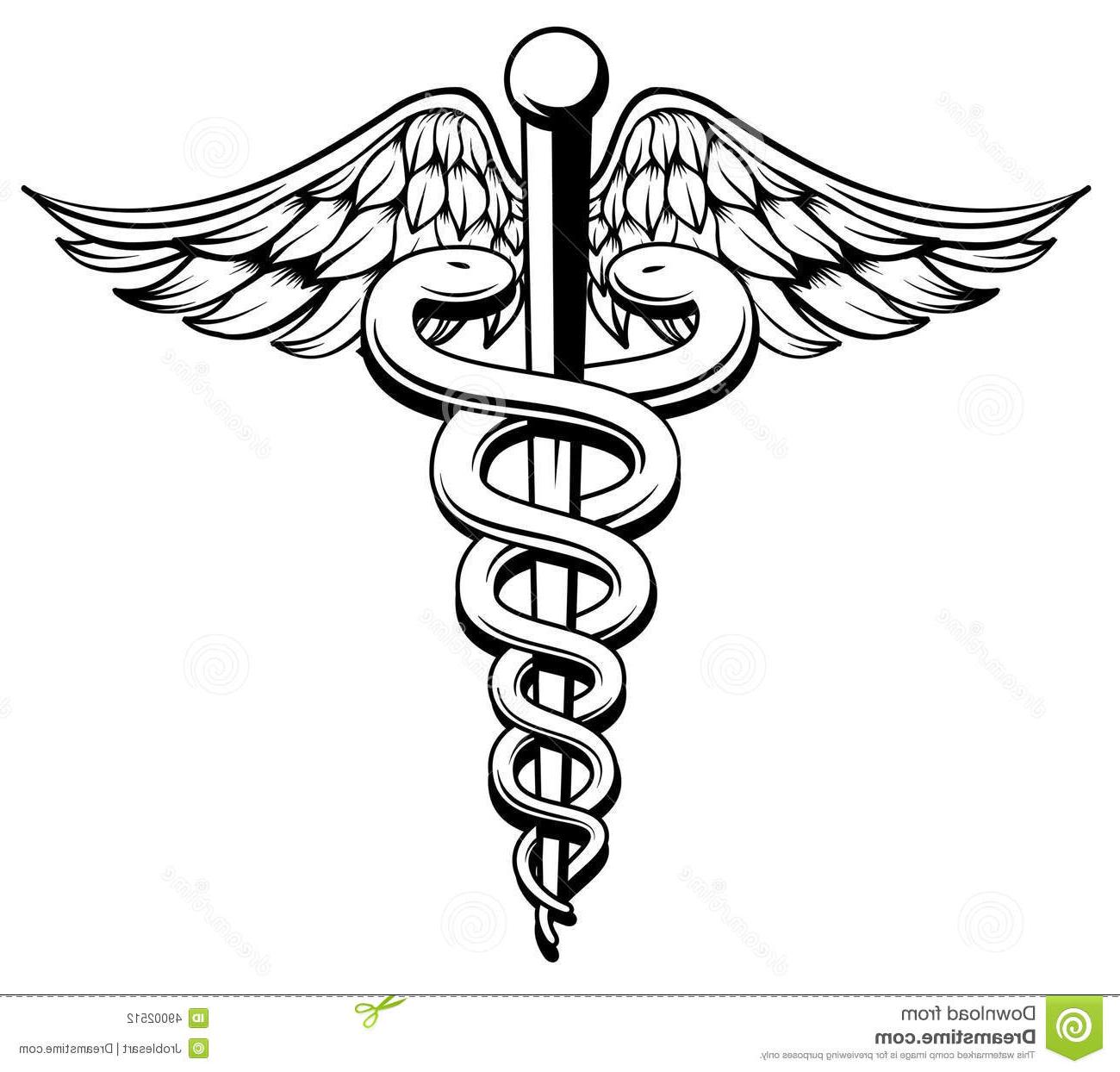 1300x1244 unique caduceus medical symbol snakes wings drawing - Medical Symbol Drawing