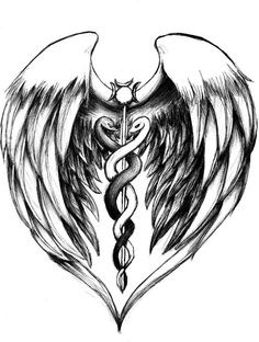 236x312 best caduceus tattoo images amazing tattoos, awesome tattoos - Medical Symbol Drawing