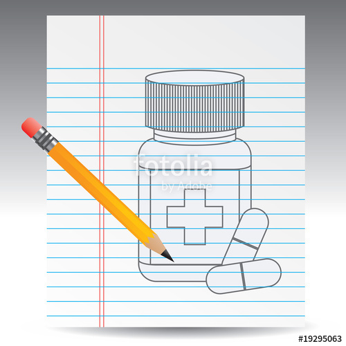 500x500 medicine bottle drawing with pencil stock image and royalty free - Medicine Bottle Drawing