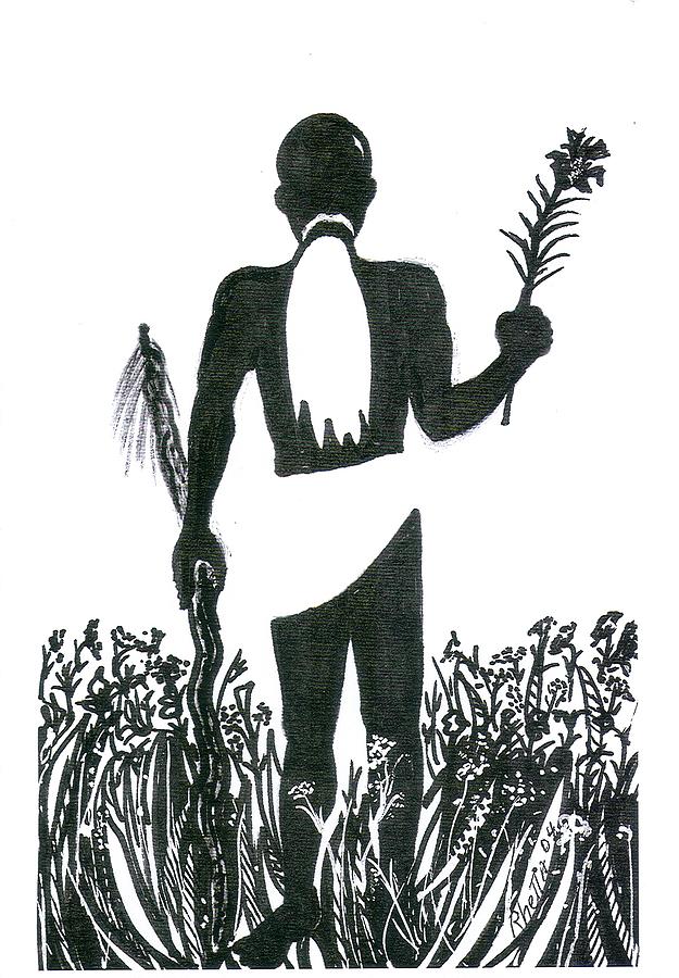 625x900 village medicine man drawing - Medicine Drawing