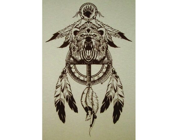 570x450 medicine wheel shield bear spirit native american indian etsy - Medicine Wheel Drawings