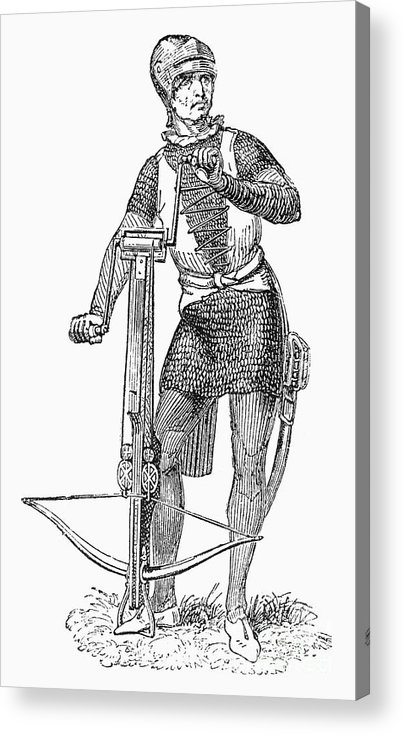 403x734 medieval archer acrylic print - Medieval Archer Drawing