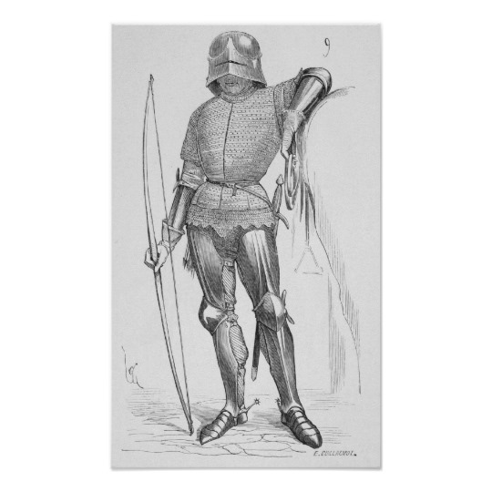 540x540 medieval archer poster - Medieval Archer Drawing