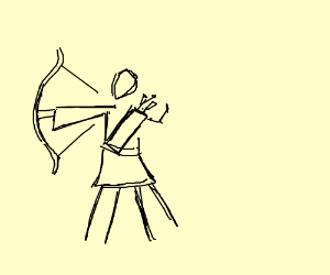 300x250 medieval archer drawing - Medieval Archer Drawing