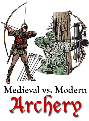300x405 Medieval Versus Modern Archery - Medieval Archer Drawing