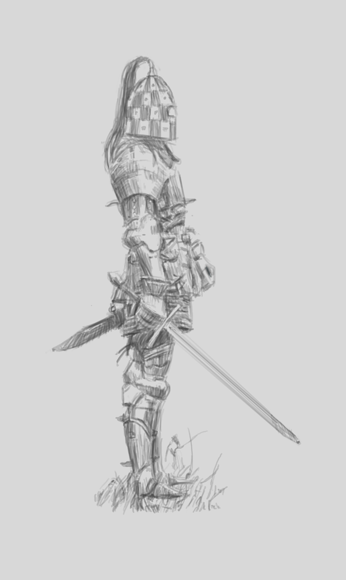 700x1172 Medieval Armor Sketch Steemit - Medieval Armor Drawing