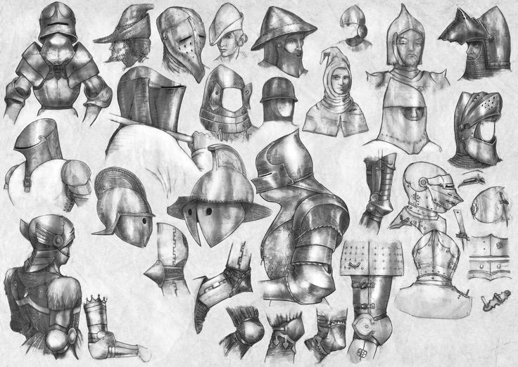 736x522 Pin On Helmets Weapons Armor - Medieval Armor Drawing