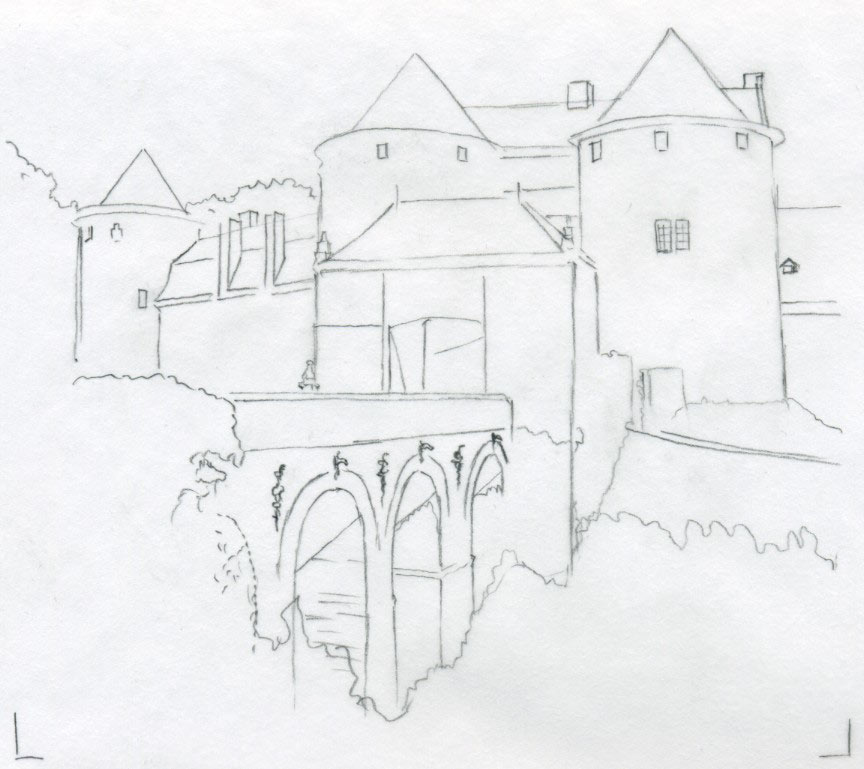 864x769 Castle Drawings For Inspiration And Fun - Medieval Castle Drawing