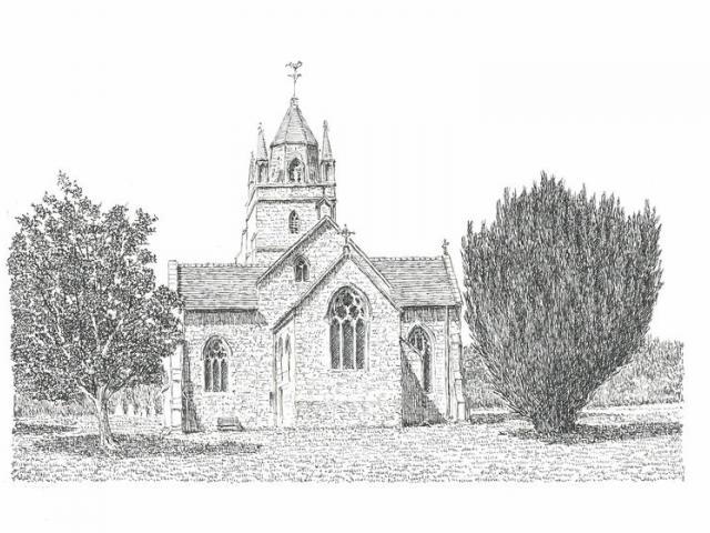 640x480 Drawn Church Medieval Church - Medieval Church Drawing
