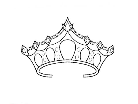 480x360 How To Draw A Crown - Medieval Crown Drawing