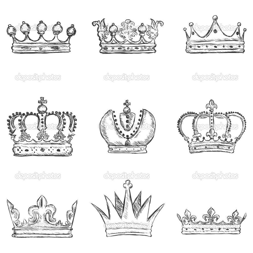 1024x1024 crown draw medieval cc tutor activities crown drawing, crown - Medieval Crown Drawing