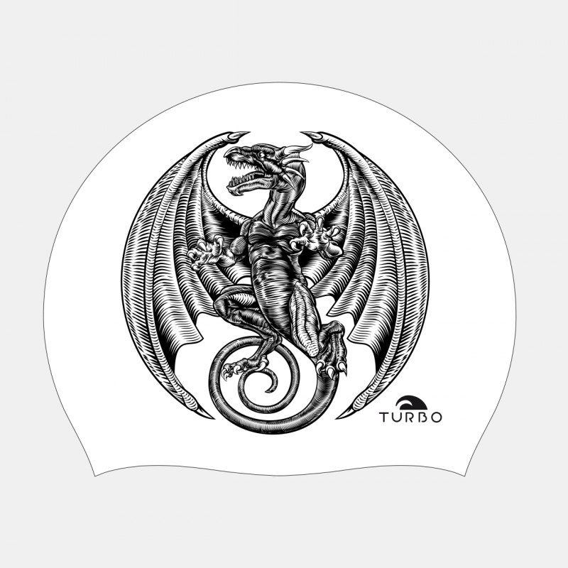 800x800 turbo silicone swim cap medieval dragon - Medieval Dragon Drawing