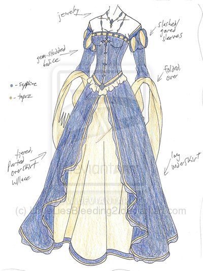 400x534 Misccd - Medieval Dress Drawing