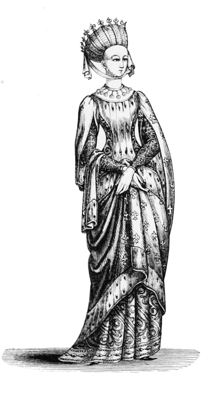 687x1299 Medieval Clipart - Medieval Dress Drawing