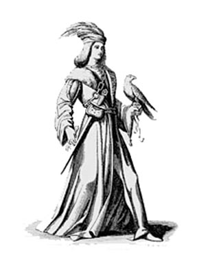 300x400 Medieval Kings Clothing - Medieval Dress Drawing