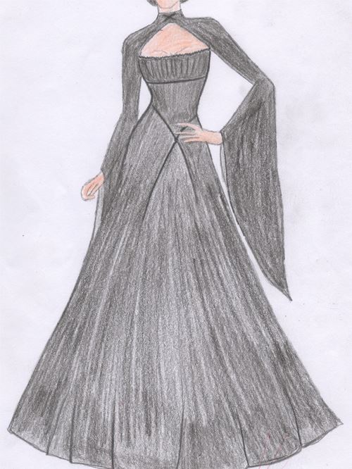 Medieval Dress Drawing at PaintingValley.com | Explore collection of ...