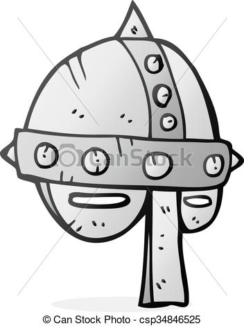 352x470 Freehand Drawn Cartoon Medieval Helmet - Medieval Helmet Drawing