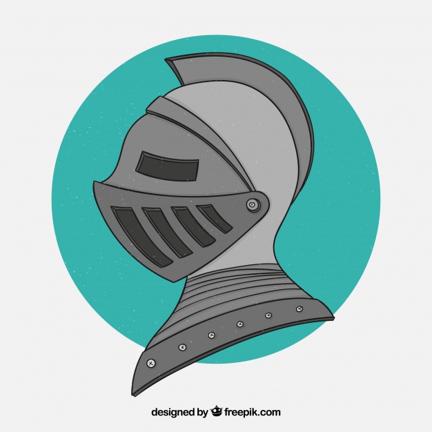 626x626 Hand Drawn Medieval Helmet Vector Free Download - Medieval Helmet Drawing