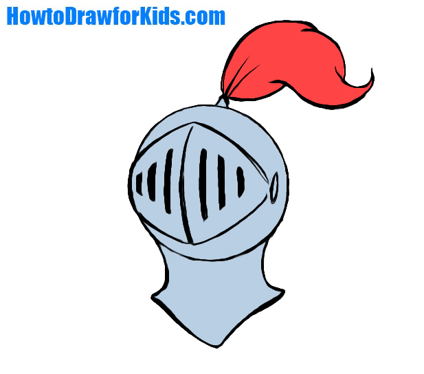 617x544 How To Draw A Knight Helmet For Kids How To Draw For Kids - Medieval Helmet Drawing
