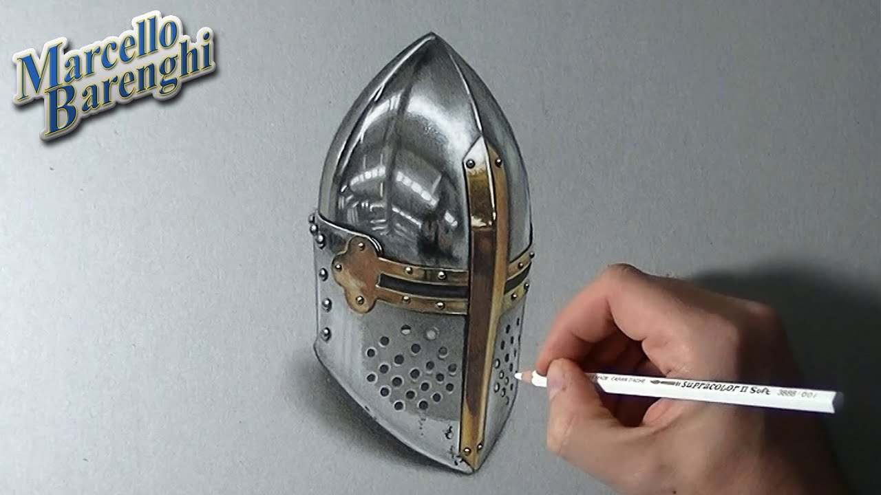 1280x720 How To Draw A Medieval Helm - Medieval Helmet Drawing