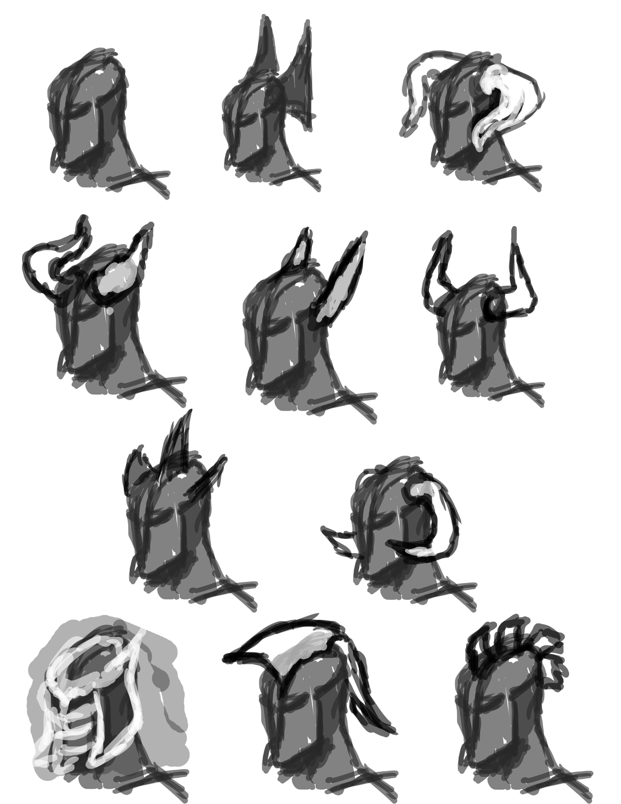 2550x3300 Knight Project Concept Helmets No Nothing - Medieval Helmet Drawing
