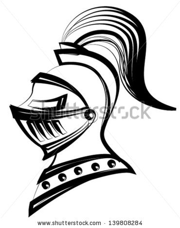 370x470 Knight Helmets Clipart - Medieval Helmet Drawing