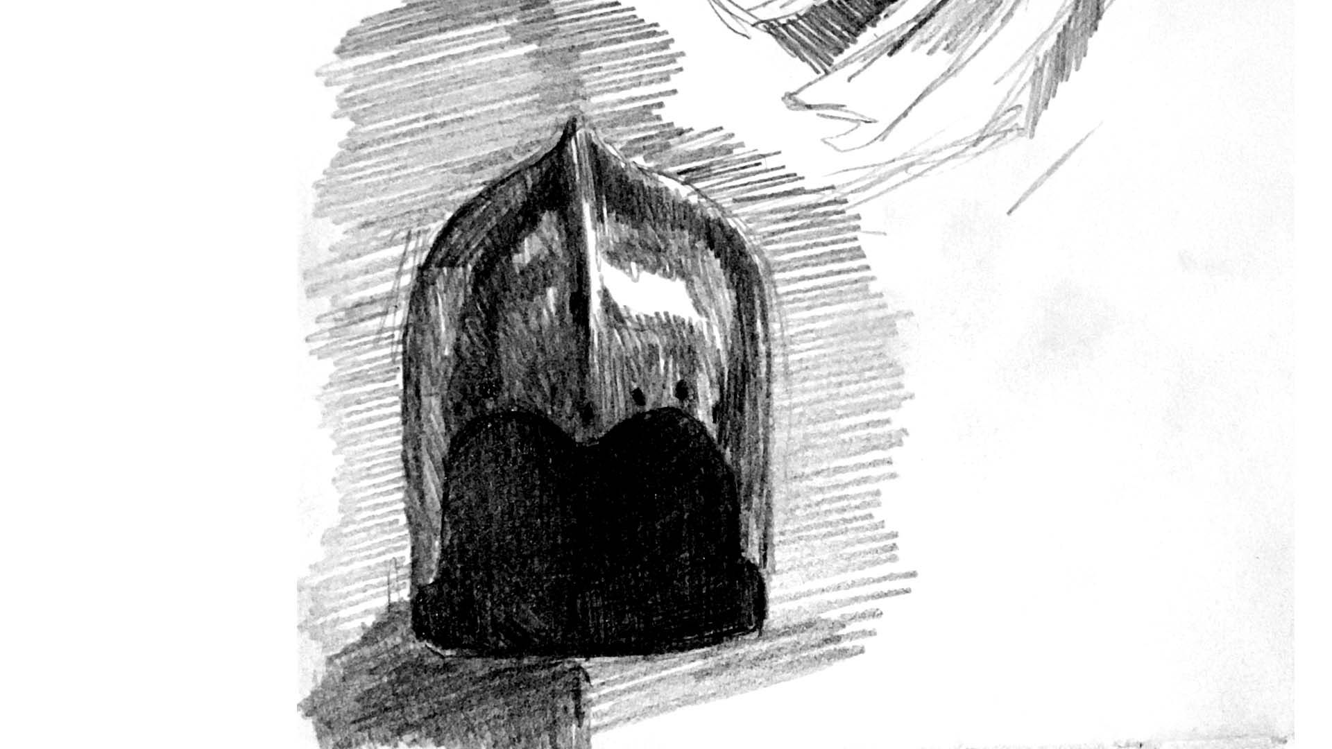 1920x1080 Original Museum Sketch Medieval Helmet Steemit - Medieval Helmet Drawing