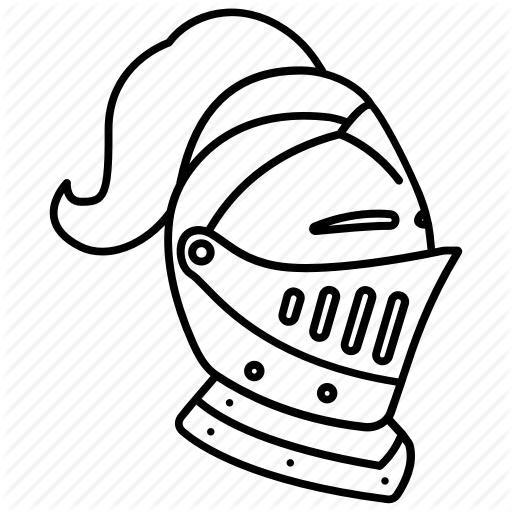 512x512 Drawing Knight Medieval Transparent Png Clipart Free Download - Medieval Helmet Drawing