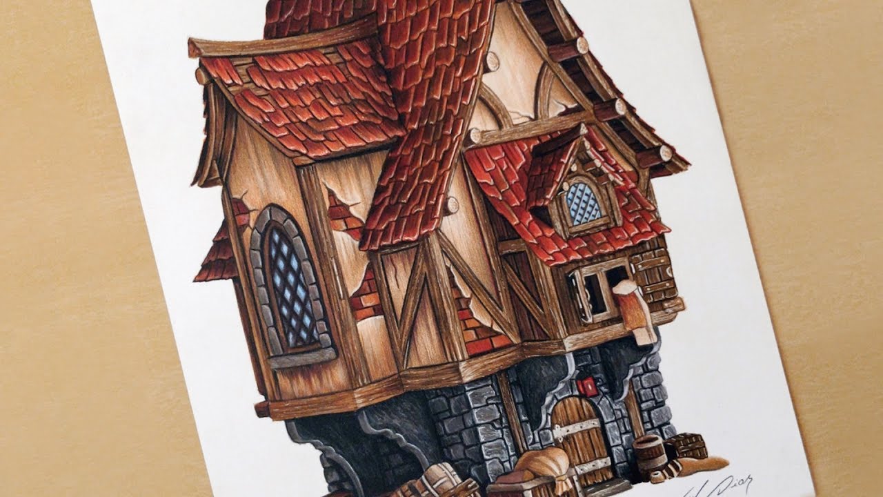 Medieval House Drawing at Explore collection of