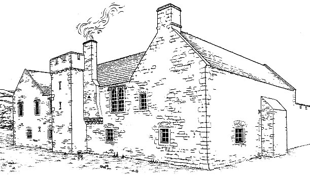 611x359 Medieval Penallt - Medieval House Drawing