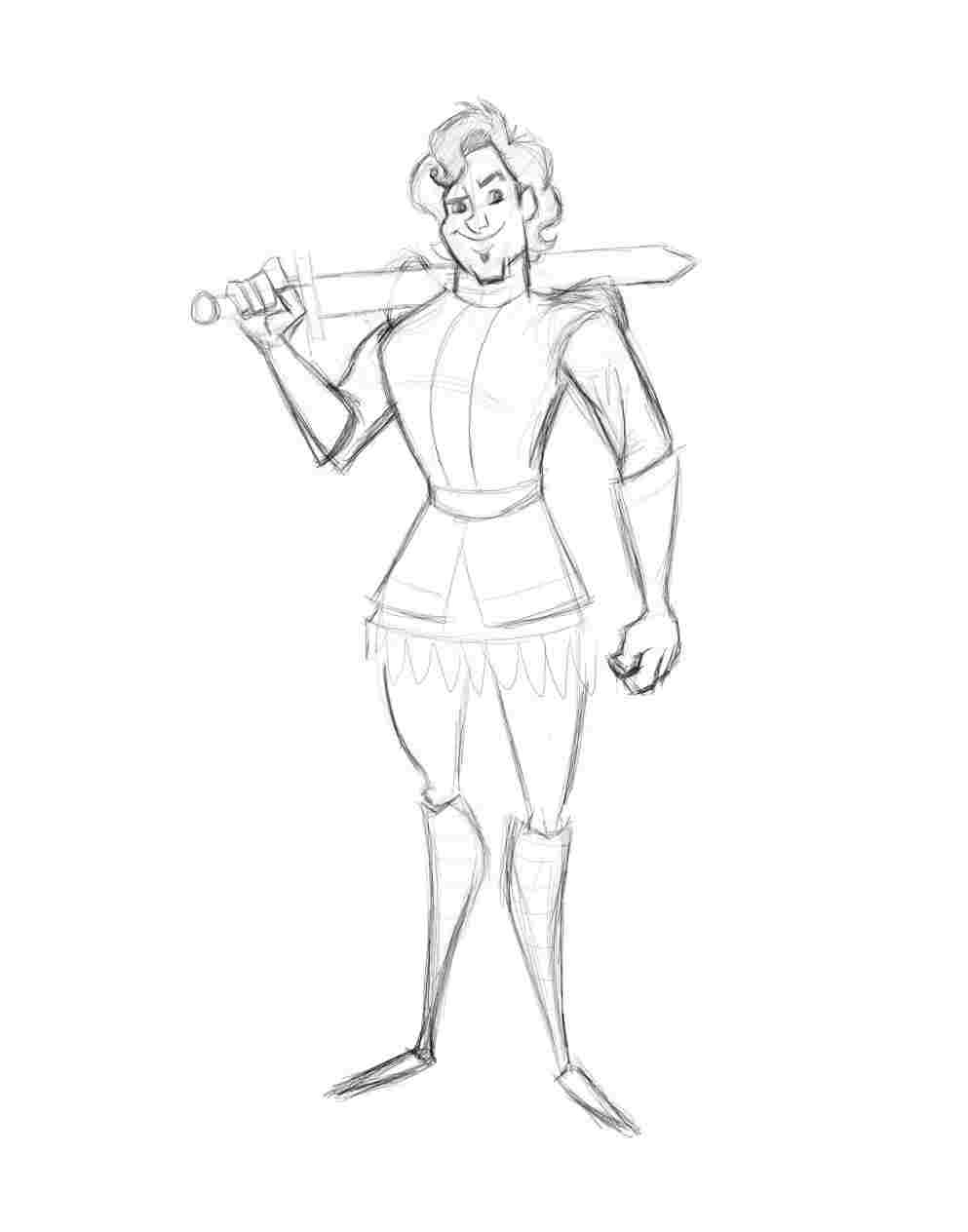 993x1264 Medieval King Drawing Easy Drawing Fine Art - Medieval King Drawing