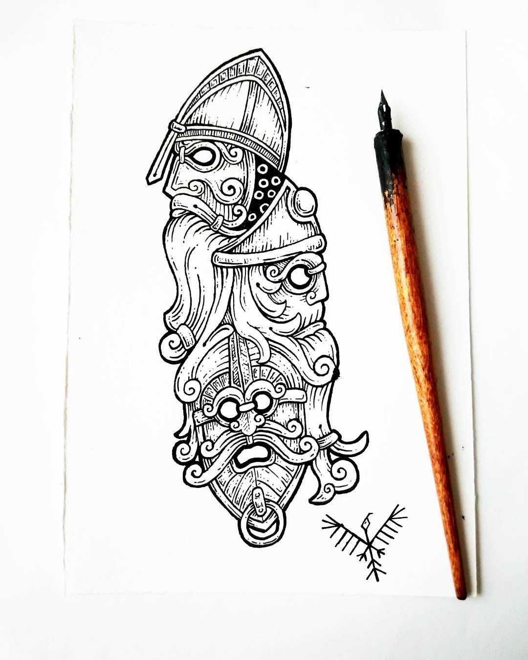 1080x1350 Three Kings - Medieval King Drawing