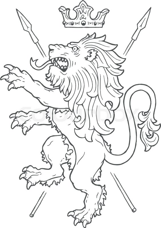 Medieval Lion Drawing at Explore collection of