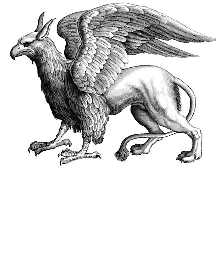 458x550 Griffin Mythical Creature Eagle Lion Medieval Mythology Beast - Medieval Lion Drawing