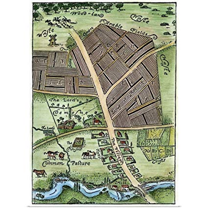 425x425 Great Big Canvas Poster Print Entitled Medieval Manor - Medieval Manor Drawing