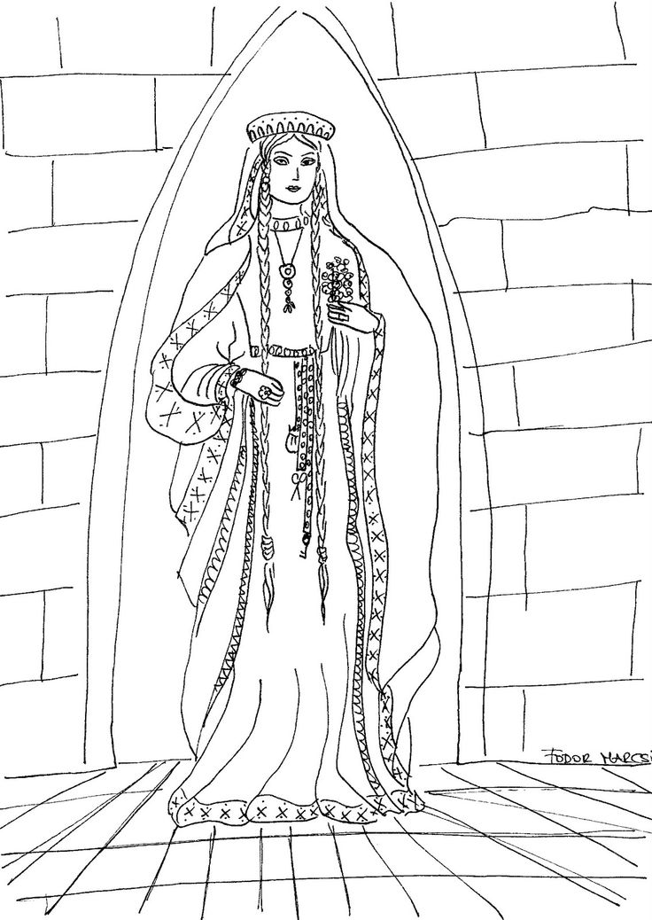 736x1038 Medieval Princess Drawing - Medieval Princess Drawing