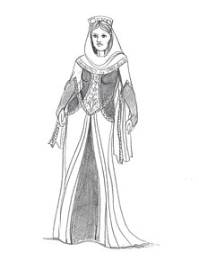 222x300 Medieval Princess Drawings Fine Art America - Medieval Princess Drawing