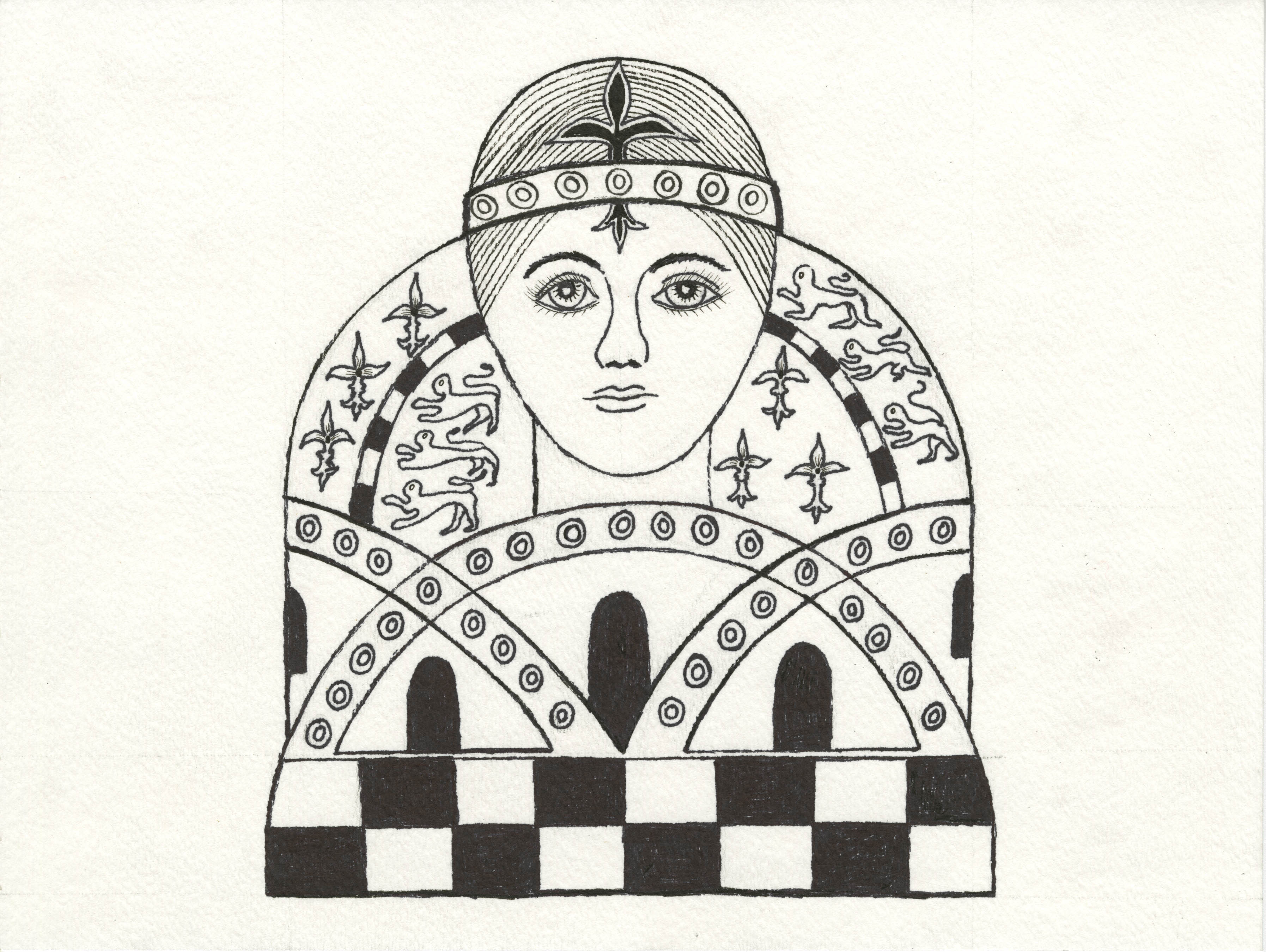 3590x2700 medieval cheese queen design meredith mme designs's weblog - Medieval Queen Drawing